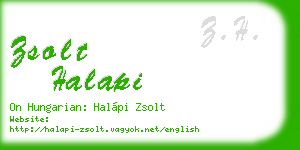 zsolt halapi business card